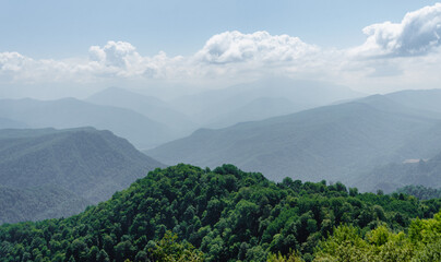 Fototapeta premium high mountains and wild forest in thailand