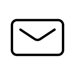 Mail icon in png. Mail envelope. Outline envelope sign. Mail in line in png