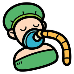 lift filled outline icon style