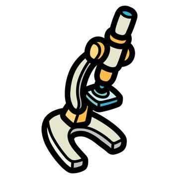 recommend clip art: microscope filled outline icon style