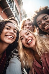 shot of a diverse group of friends having fun together