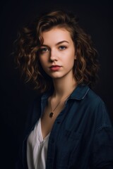 Fototapeta premium portrait of a young woman in casual wear
