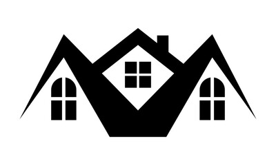 vector home icon logo design