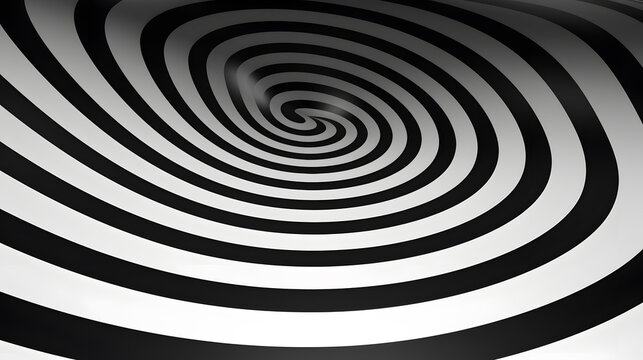 A optical illusion style with stripes circles - Powered by Adobe