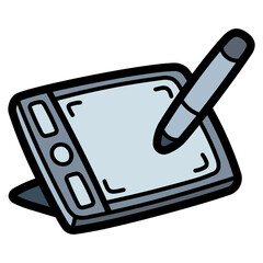 graphic tablet filled outline icon style