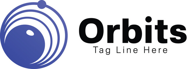 orbital logo , space logo , orbits logo , astro logo