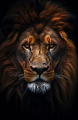 Fototapeten head of a lion © overrust