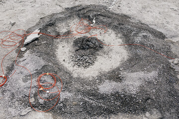 carrying out work in a quarry where minerals are extracted with the help of excavations, explosive...