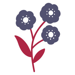 Decorative Flower. Hand drawn vector illustration