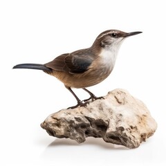 Naklejka premium Brown-headed nuthatch bird isolated on white. Generative AI