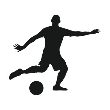 recommend clip art: man icon kicking ball
