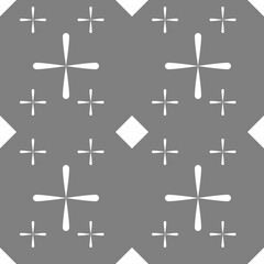 Seamless black and white arrows designed for background.