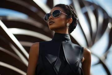 Model in a Structured and Tailored Jumpsuit, Generative AI