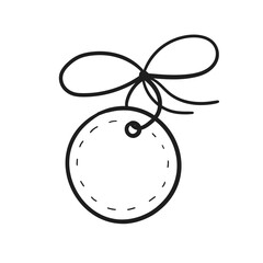 Hand drawn price tag label illustration icon vector doodle