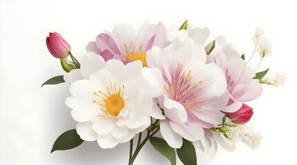 Fototapeta na wymiar beautiful flower on white background