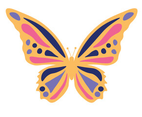 abstract colorful butterfly  butterflies isolated retro butterflies y2k