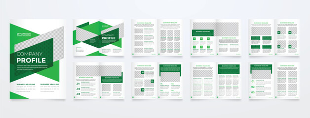 brochure template with modern concept and minimalist layout use for annual report company profile and corporate proposal