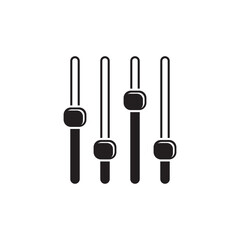 Volume bar icon vector illustration logo template design