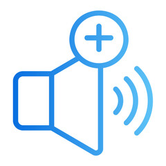 Obraz premium volume gradient icon