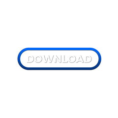 Fototapeta premium Download button for web or app cyberspace information storage button internet file browsing 3d icon