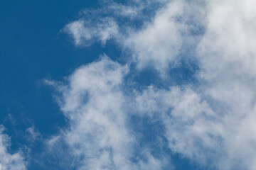 Clouds and blue sky, the beauty of the time of the season.