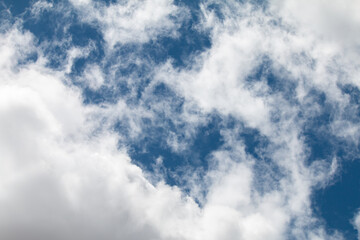 Clouds and blue sky, the beauty of the time of the season.