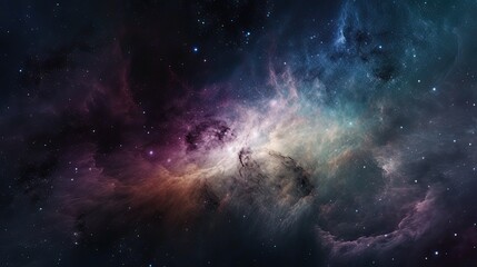 Naklejka na ściany i meble Galactic beauty background with cosmic galaxies