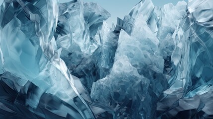 Obraz premium Ice Shapes Background with copy space