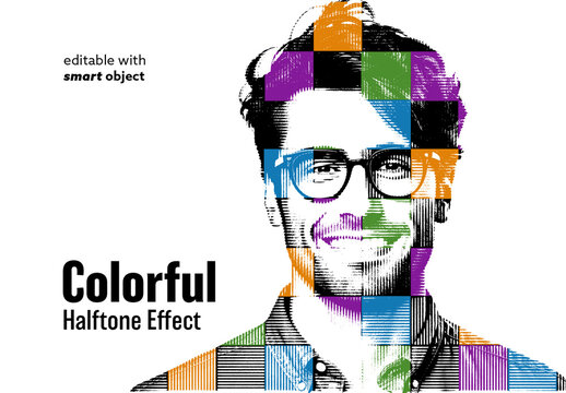 Colorful Halftone Effect