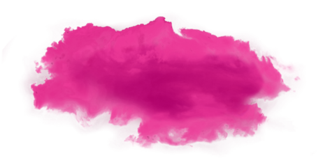 Fluffy Pink Cloud isolated