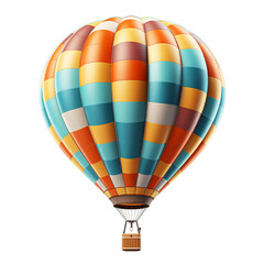 Fototapeta premium Generated with AI of Hot Air Balloon Isolated With Background PNG