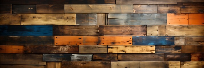 Wooden plank background, generative ai