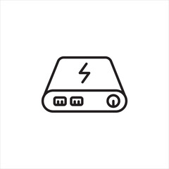 power bank icon vector illustration symbol