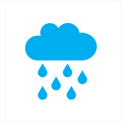 rainy cloud icon vector illustration symbol