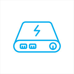 power bank icon vector illustration symbol