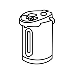 Airpot Cartoon Flat Vector Illustration.