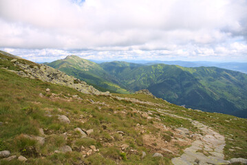 Slovakian Tatra mountains near Chopok peak