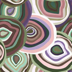 Abstract psychedelic pattern. Vector seamless pattern