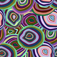 Abstract psychedelic pattern. Vector seamless pattern