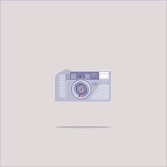 Vector Design Digital Camera Animation Simple Pocket Flat Design Attractive EPS 10