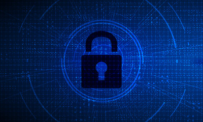 Cyber security technology concept , Shield With Keyhole icon with world map background , personal data , vector illustration.