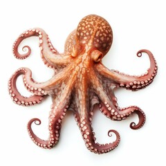 Octopus Isolated on White Background. Generative ai