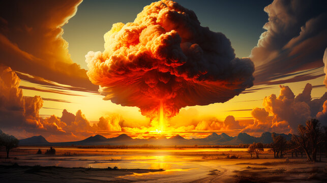 Nuclear Explosion: Catastrophic Illustration