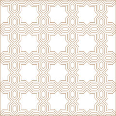 Vector sketch illustration of the design of the Ramadan Muslim motif baground pattern