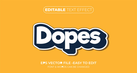 Sticker editable text effect