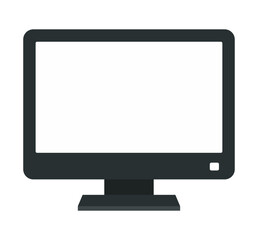 Monitor. Vector illustration isolated on white background. Vector clipart.