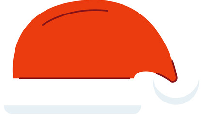 Christmas santa claus hat flat icon