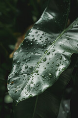 rain drops on a leaf