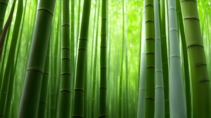 bamboo grove nature vibrant tropical rain forest