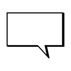 Speech  bubble  icon. Flat  design. Isolated white background